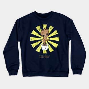 Baby Groot Retro Japanese Guardians Of The Galaxy Crewneck Sweatshirt